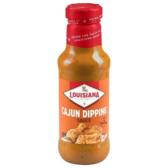 Louisiana Fish Fry Products Cajun Dipping Sauce 10.5 Ounce Bottle. Dip for Seafood or Chicken.