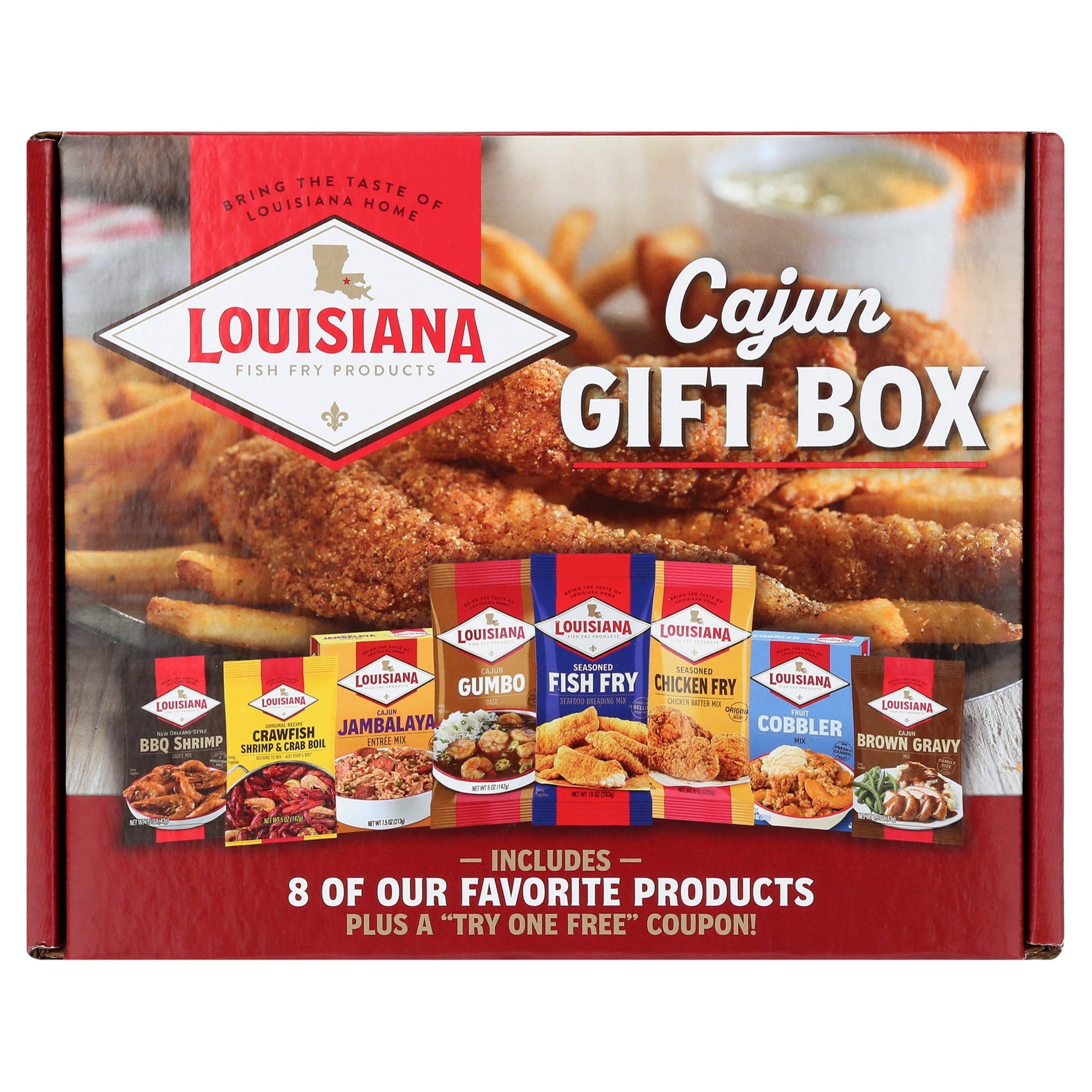 Louisiana Fish Fry Products Cajun Gift Set, 8 Piece Variety Set