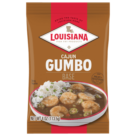 Louisiana Fish Fry Gumbo Base Mix, 4oz Bag