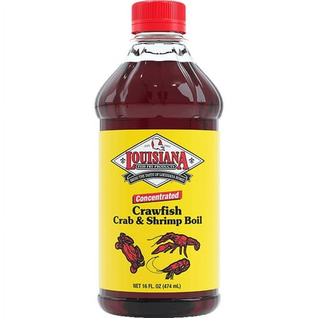 Louisiana Fish Fry Products Crawfish, Crab & Shrimp Liquid Seafood Boil Seasoning, 16 Fl Oz Bottle