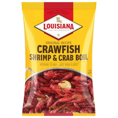 Louisiana Fish Fry Products Crawfish, Shrimp & Crab Boil Seasoning Mix, 4.5 lb Bag – Dry powder seasoning, Ready to Use