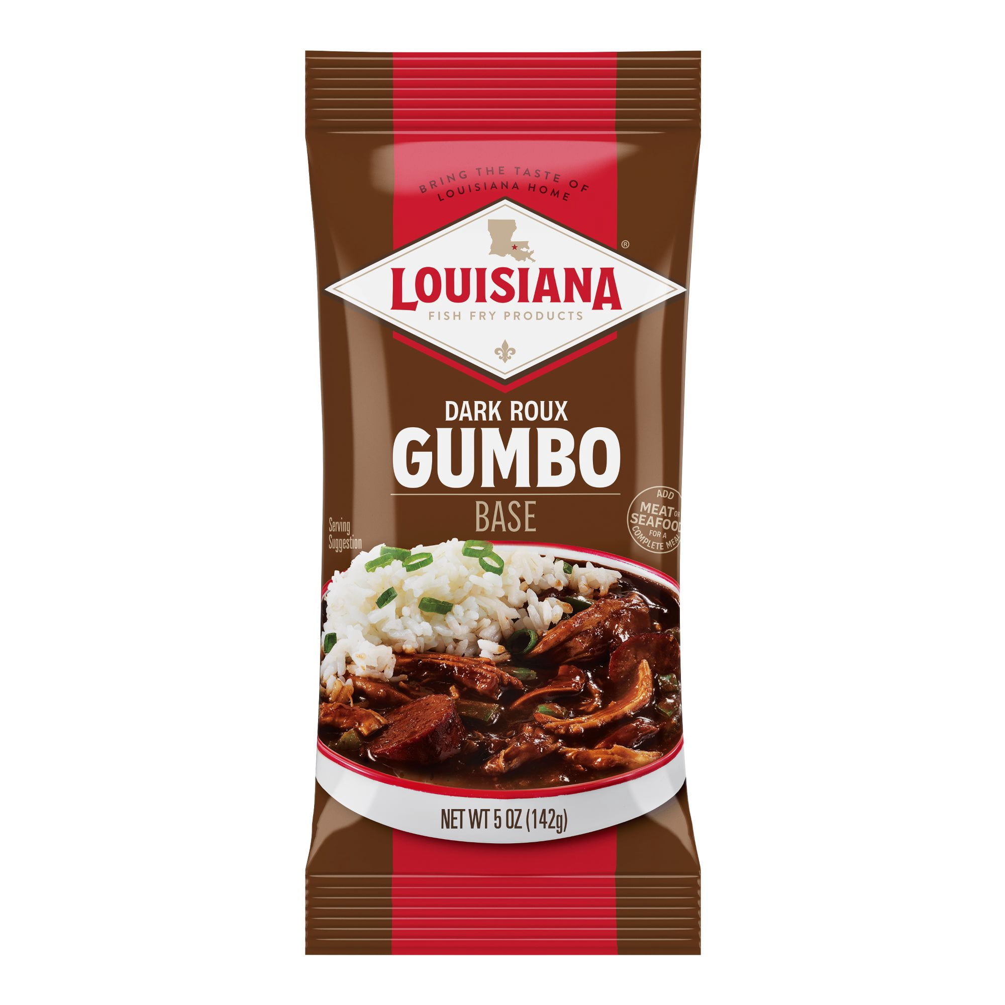 Packet Dark Roux Louisiana Fish Fry Products, Gumbo Base Mix, 5oz, Dark Roux - Walmart.com