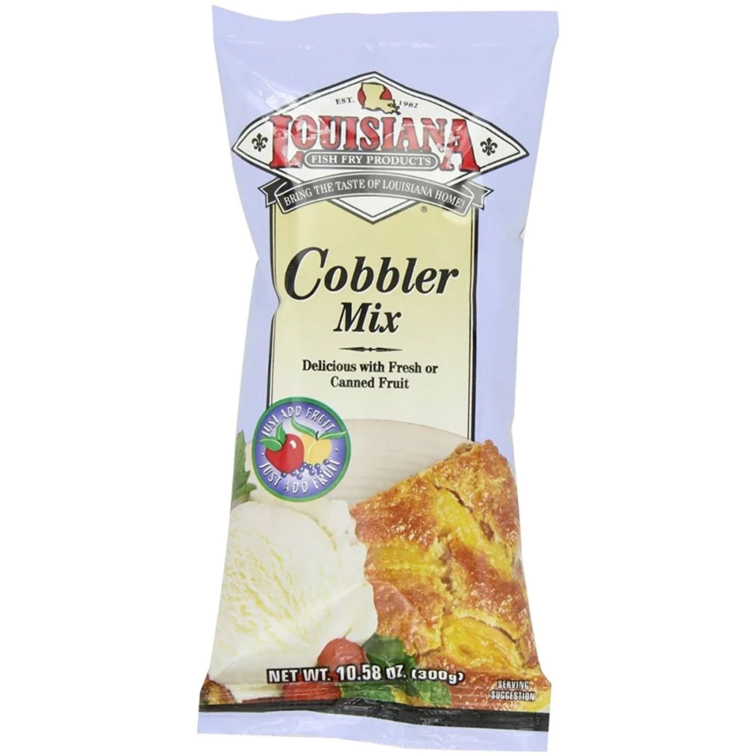 Louisiana Fish Fry Products Fruit Cobbler Mix, 10.58 oz