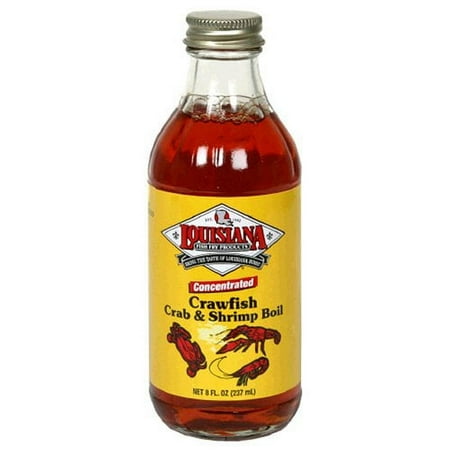 Louisiana Fish Fry Products Liquid Crawfish, Crab and Shrimp Boil, 8-Ounce Bottles (Pack of 12)