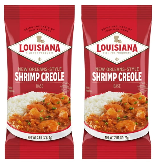 Louisiana Fish Fry Products New MDA05&nbsp;Orleans Style Shrimp Creole Base, 2.61 Ounce Bags (Pack of 2)