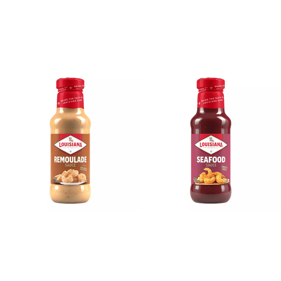Louisiana Fish Fry Products Remoulade Sauce, 10.5 oz&Louisiana Fish Fry Products Seafood Sauce, 12 oz