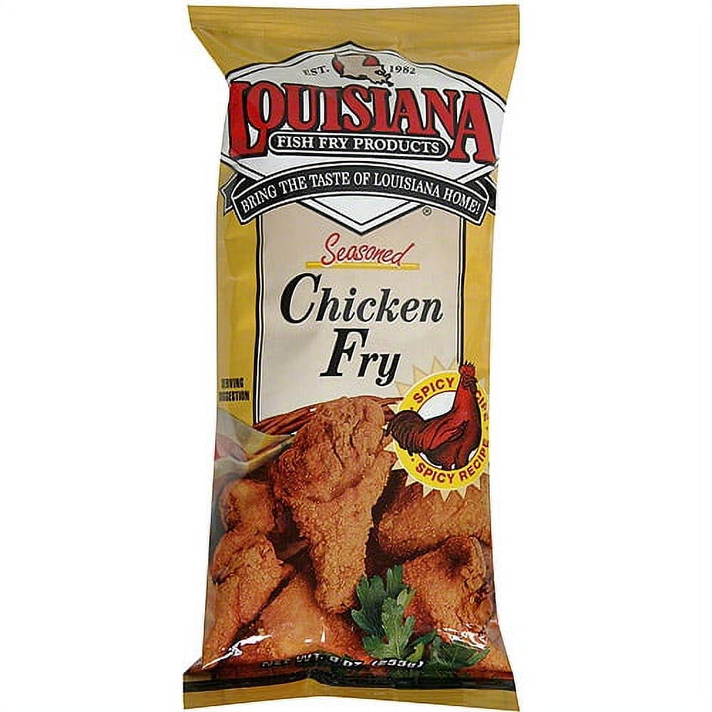 Louisiana Seasoned Crispy CHICKEN FRY Batter 9oz (Pack of 3) - Walmart.com