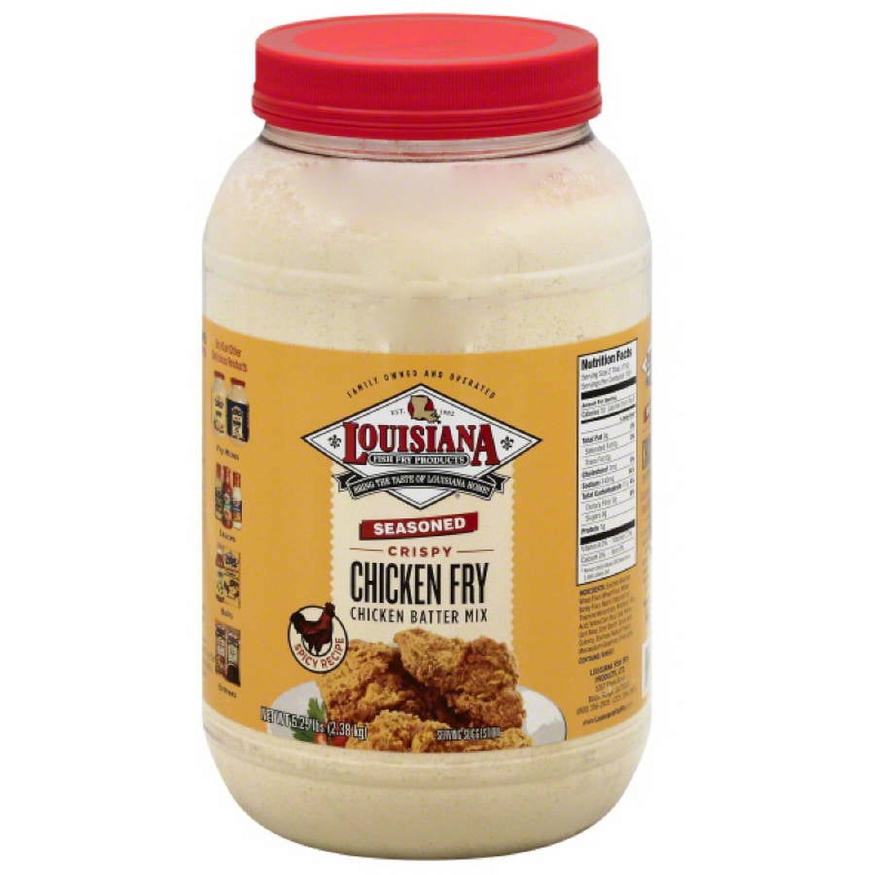 Louisiana Fish Fry Products Seasoned Crispy Chicken Fry Batter Mix, 5.
