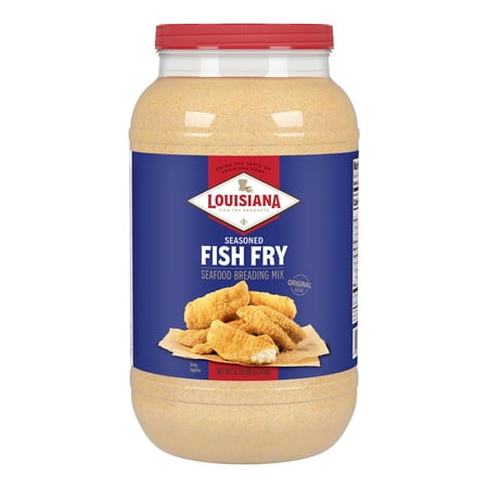 Louisiana Fish Fry Products Seasoned Coating Mix for Seafood, Crispy Texture, Dry Food Form, 5.75 lb Jug