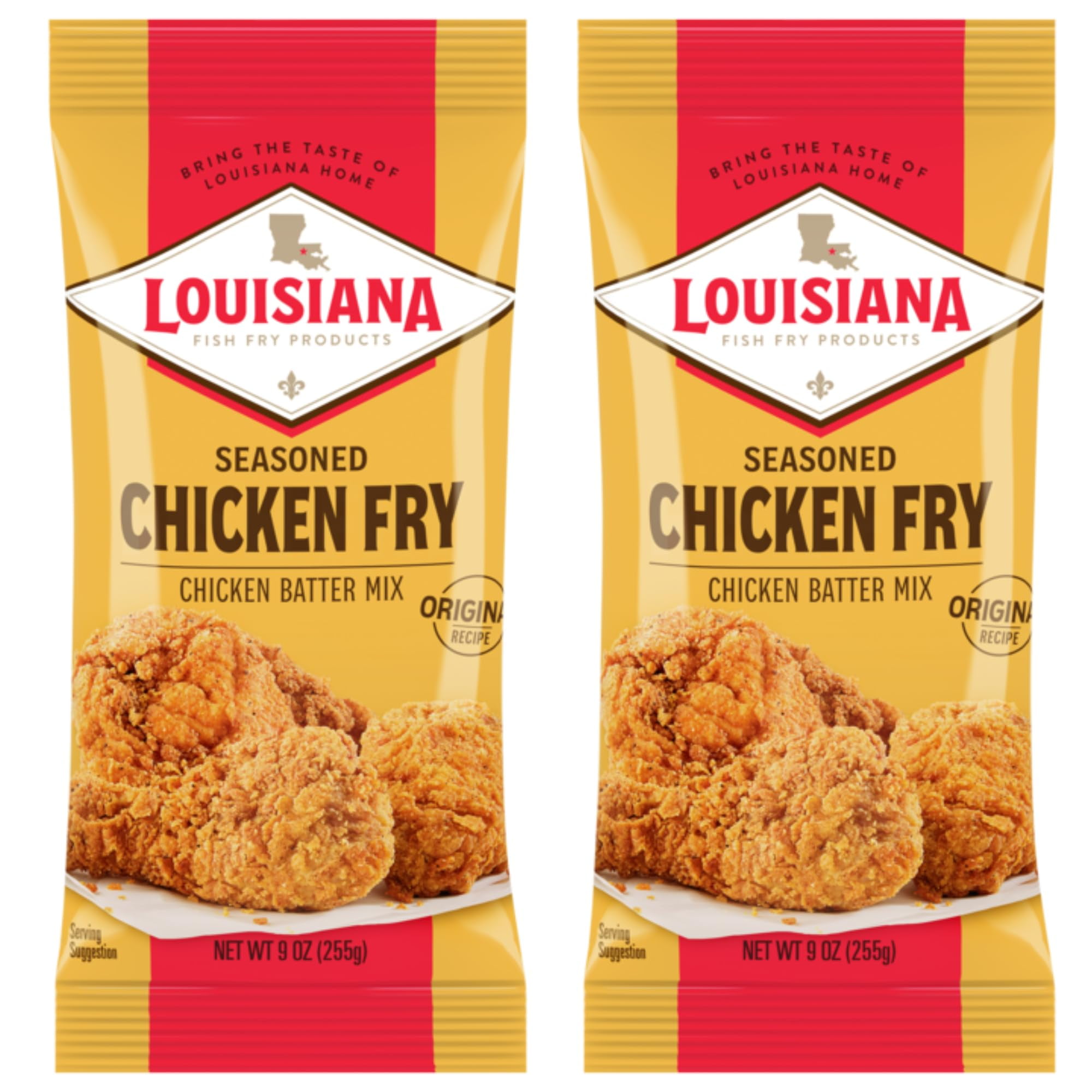 Louisiana Fish Fry Seasoned AIF4 Chicken Fry Batter Mix Southern Batter