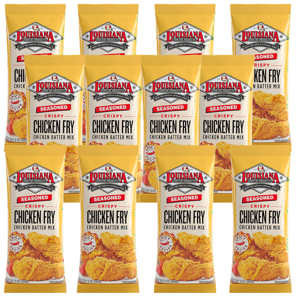 Louisiana Fish Fry Products Seasoned Chicken Fry, 9 oz (Pack of 12)