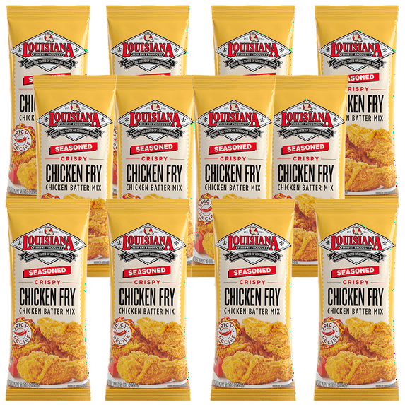 Louisiana Fish Fry Products Seasoned Chicken Fry, 9 oz (Pack of 12)