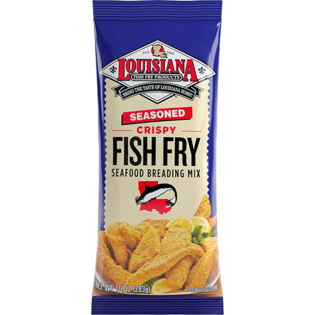 Louisiana Fish Fry Seasoned Fish Fry Breading Coating Mix 10 oz Bag