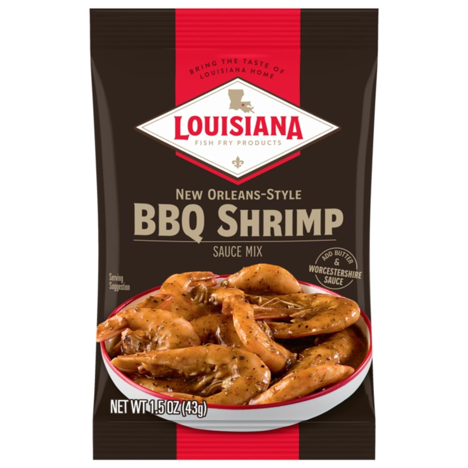 Louisiana Fish Fry Shrimp STF9 BBQ Mix 1.5oz