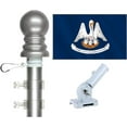 thumbnail image 1 of Louisiana Flag and Tangle Free Spinner Flagpole Set, Choose From all 50 State 3'x5' Flags with a Residential or Commercial Flag Pole, Includes State Flag, Spinner Pole and Bracket, 1 of 1