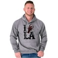 thumbnail image 1 of Louisiana Foodie I Love Crawfish LA Unisex Plus Fleece Graphic Hoodie Brisco Brands 2X, 1 of 5
