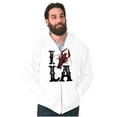 thumbnail image 1 of Louisiana Foodie I Love Crawfish LA Zip Up Hoodie Men's Women's Brisco Brands M, 1 of 6