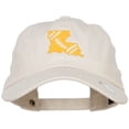 thumbnail image 1 of Louisiana Football State Map Embroidered Unstructured Cap - Beige OSFM, 1 of 5