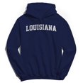 thumbnail image 1 of Louisiana Graphic Navy Men's Cotton Pullover Hoodie, 1 of 1