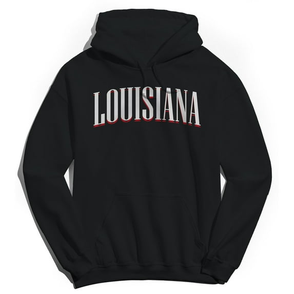 Louisiana Humor Graphic Black Men's Crewneck Sweatshirt Hoodie