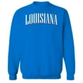 thumbnail image 1 of Louisiana Humor Graphic Royal Men's Crewneck Sweatshirt, 1 of 1