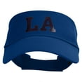 thumbnail image 1 of Louisiana LA Letter Heat Transfer Cotton Twill Sun Visor - Royal OSFM, 1 of 5