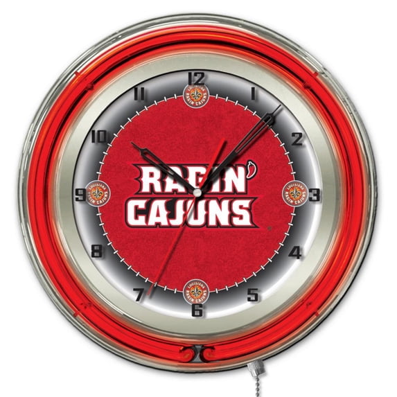 Louisiana-Lafayette Ragin Cajuns 19" Neon Wall Clock