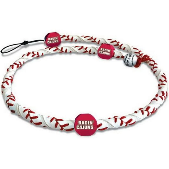 Louisiana Lafayette Ragin Cajuns Classic Frozen Rope Baseball Necklace