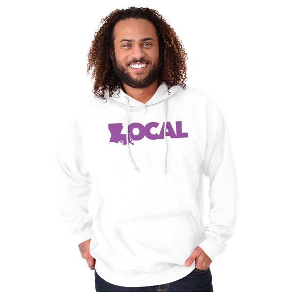 Louisiana Local Home State Pride Hoodie Sweatshirt Women Men Brisco Brands L