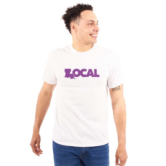 Louisiana Local Home State Pride Plus Size Crewneck Graphic Tee Shirt Brisco Brands 2X