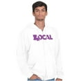 thumbnail image 1 of Louisiana Local Home State Pride Zip Up Hoodie Men's Women's Brisco Brands M, 1 of 6