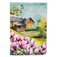 thumbnail image 1 of Louisiana Magnolias in Watercolor House Flag 28 in x 40 in, 1 of 5