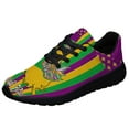 thumbnail image 1 of Louisiana Mardi Gras Masquerade Beads Mask Shoes Sneakers for Women Men Black Size 4.5, 1 of 7