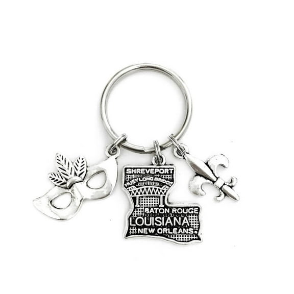 Louisiana Mardi Gras New Orleans Keychain