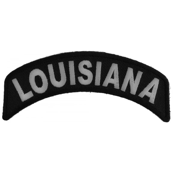 Louisiana Patch Iron on State Rocker