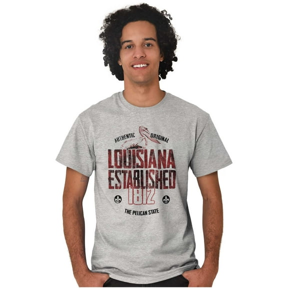 Louisiana Pelican Outdoors Adventures Men's Graphic T Shirt Tees Brisco Brands L