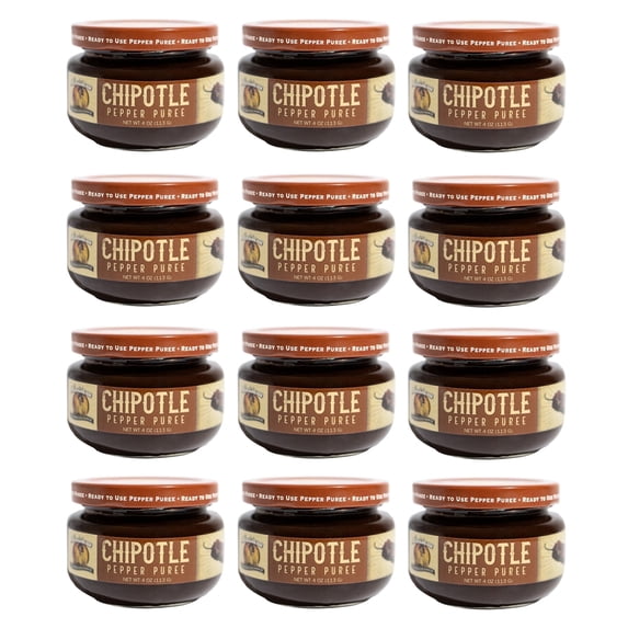 Louisiana Pepper Exchange 4oz Chipotle Pepper Puree Sauce, 12-Pack
