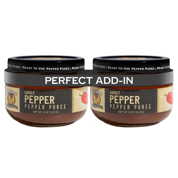 Louisiana Pepper Exchange 4oz Ghost Pepper Puree Sauce, 2-Pack