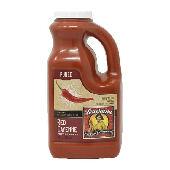 Louisiana Pepper Exchange 64oz Red Cayenne Pepper Puree Sauce
