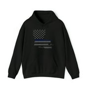 Louisiana Police Thin Blue Line Graphic Hoodie Sweatshirt, Sizes S-5XL