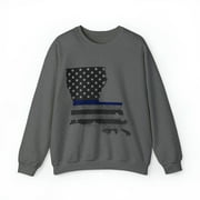 Louisiana Police Thin Blue Line Unisex Crewneck Sweatshirt
