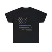 Louisiana Police Thin Blue Line Unisex Graphic Tee Shirt, Sizes S-5XL