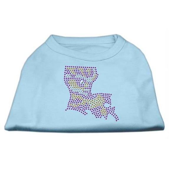 Louisiana Rhinestone Shirts Baby Blue XL - 16