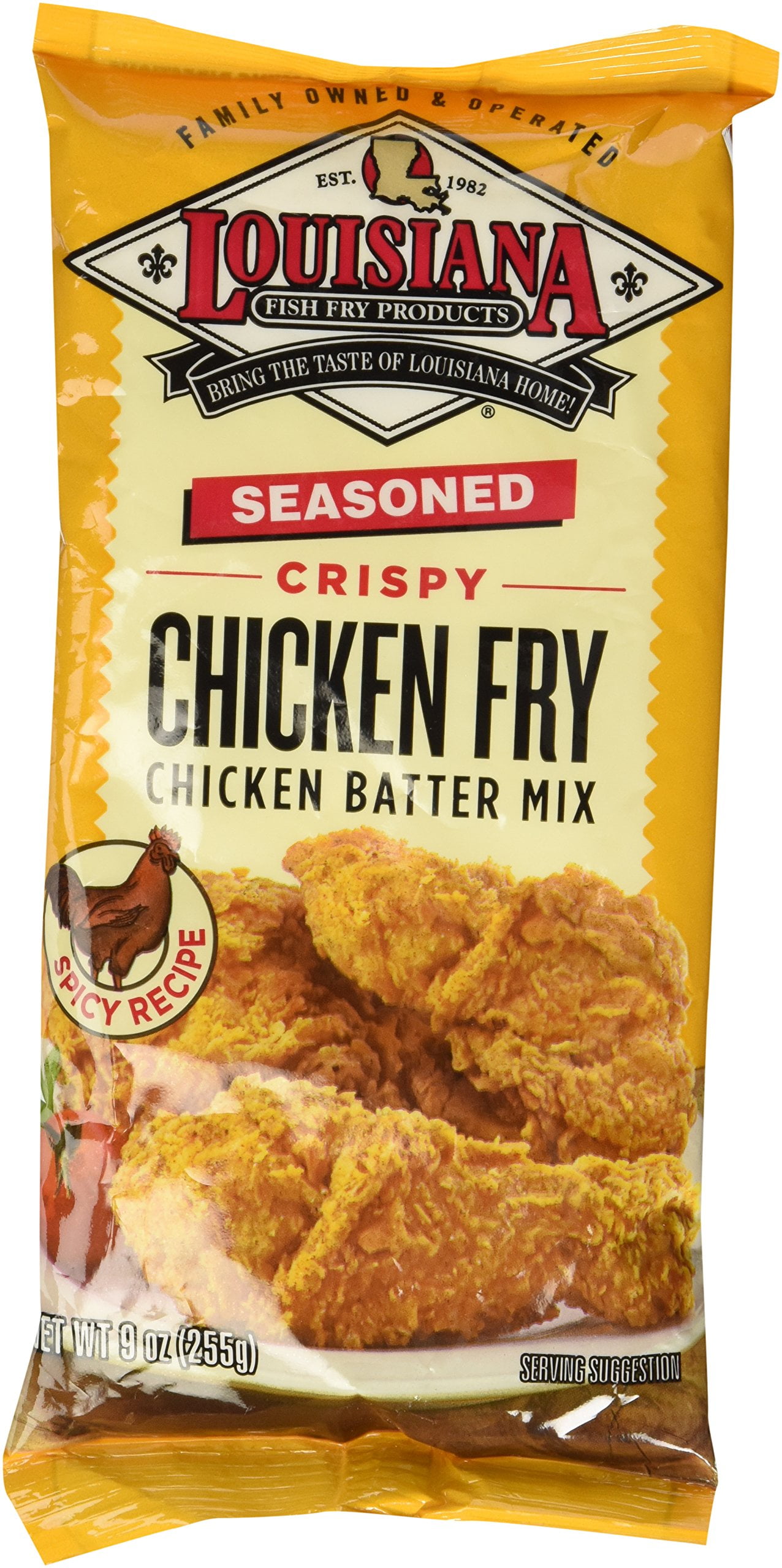 Louisiana Seasoned Crispy Chicken Fry Batter 9Oz (Pack Of 3)