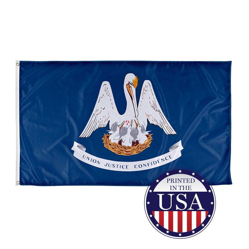 Louisiana State Flag - 3ft x 5ft Knitted Polyester, State Flag Collection, Made in The USA
