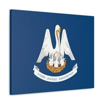 Louisiana State Flag Canvas Vibrant Wall Art Unframed Home Decor