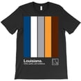 thumbnail image 1 of Louisiana State Flag Funny Original Minimalist Artwork Holiday Graphic H9100 T-Shirt, for Men and Women, Up to Size 5XL, 1 of 2