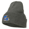 thumbnail image 1 of Louisiana State Flag Map Embroidered Long Beanie - Dk Grey OSFM, 1 of 5