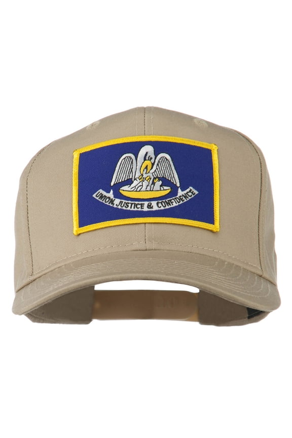 Louisiana State High Profile Patch Cap - Khaki OSFM