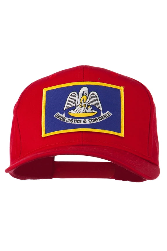 Louisiana State High Profile Patch Cap - Red OSFM